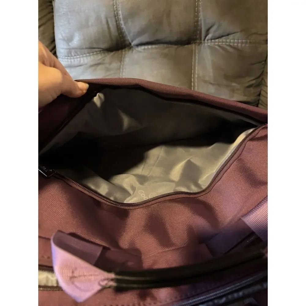CoolBell Laptop Messenger Bag Unisex Large Plum Multi-Pocket Padded Briefcase
